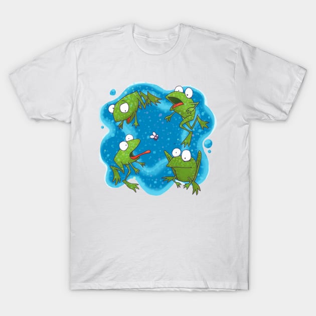 Fat Frogs T-Shirt by drawboy